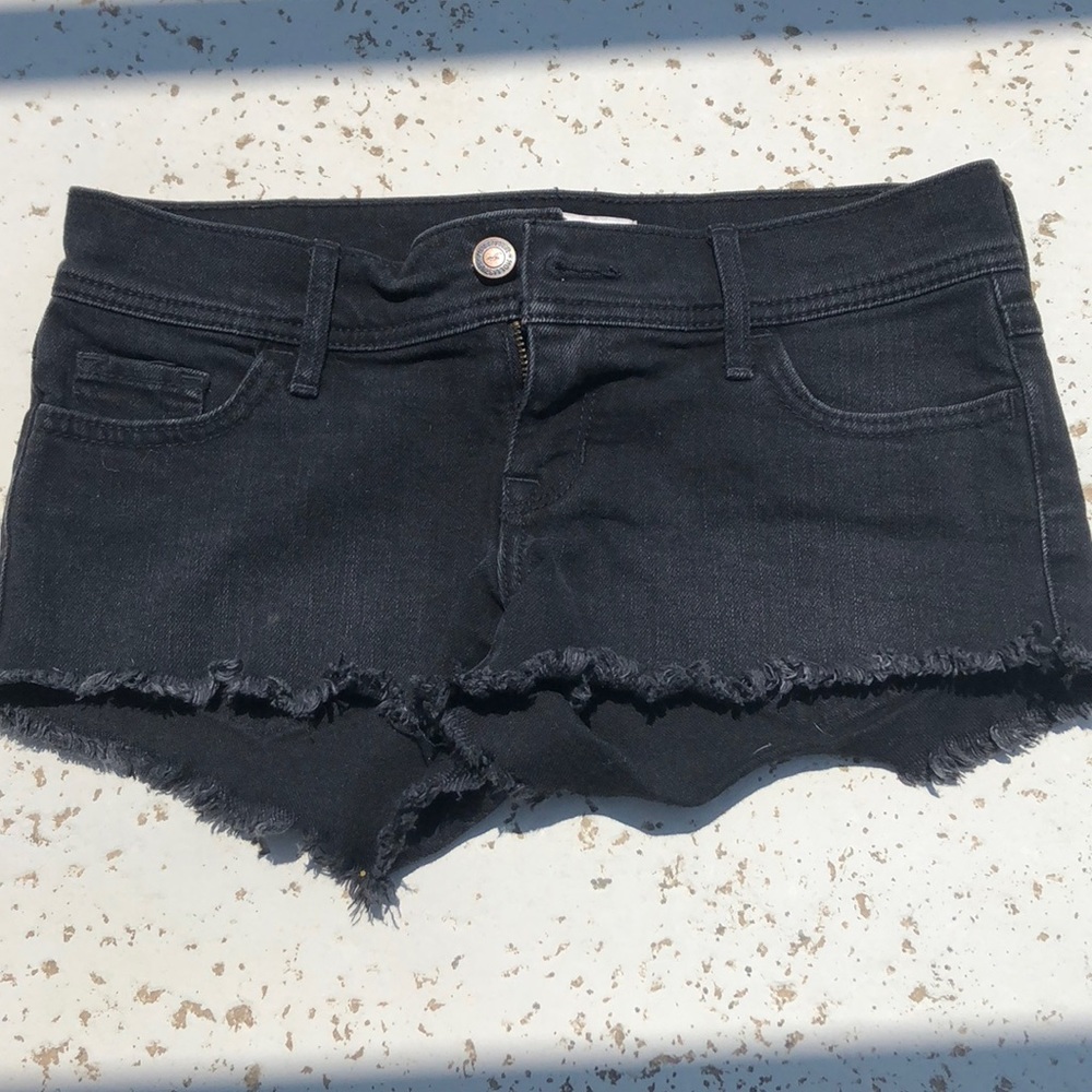 Hollister black shortie shorts